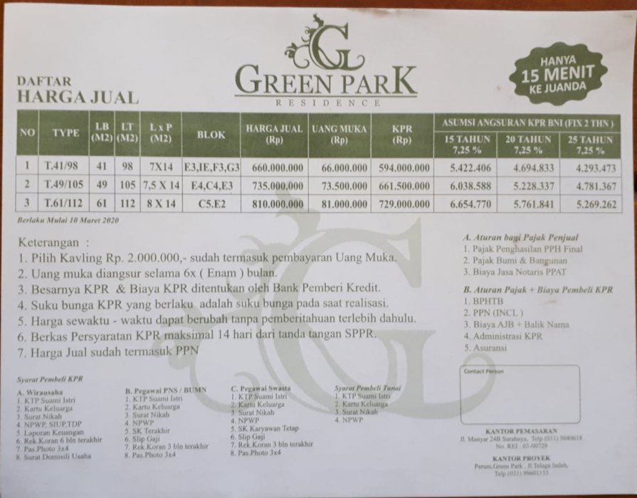 RUMAH ASRY dan NYAMAN bisa KPR dan cash