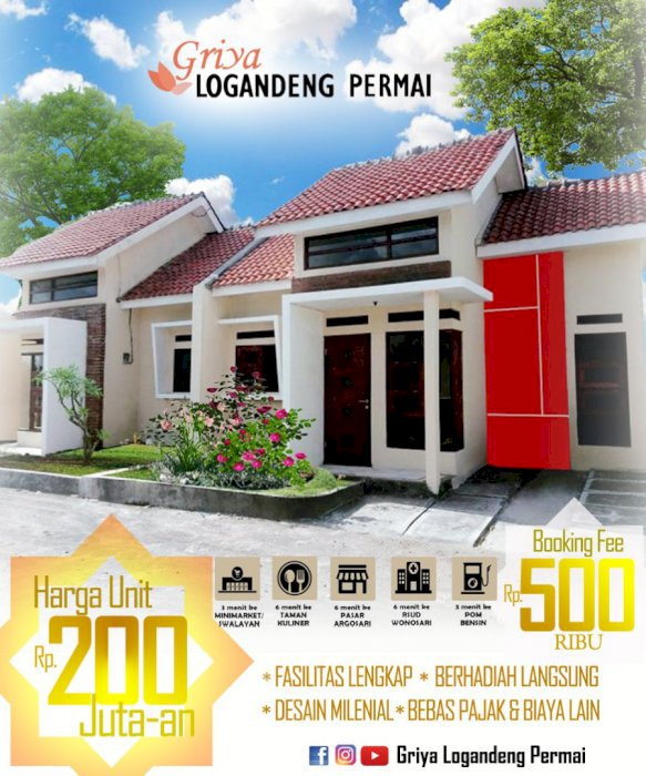 Perumahan minimalis ekonomis di sekitar kota wonosari Gunungkidul