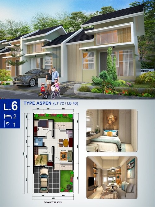 Dijual Rumah di Perumahan Cluster Asteria @ panongan Curug,Tangerang