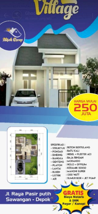 PROMO RAMADHAN TYPE 40/60 Rp 250jt GRATIS BIAYA NOTARIS