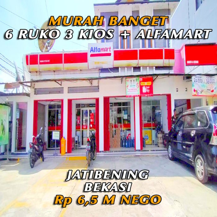 DIJUAL RUKO MURAH 6 UNIT,3 KIOS DAN ALFAMART JATIBENING BEKASI