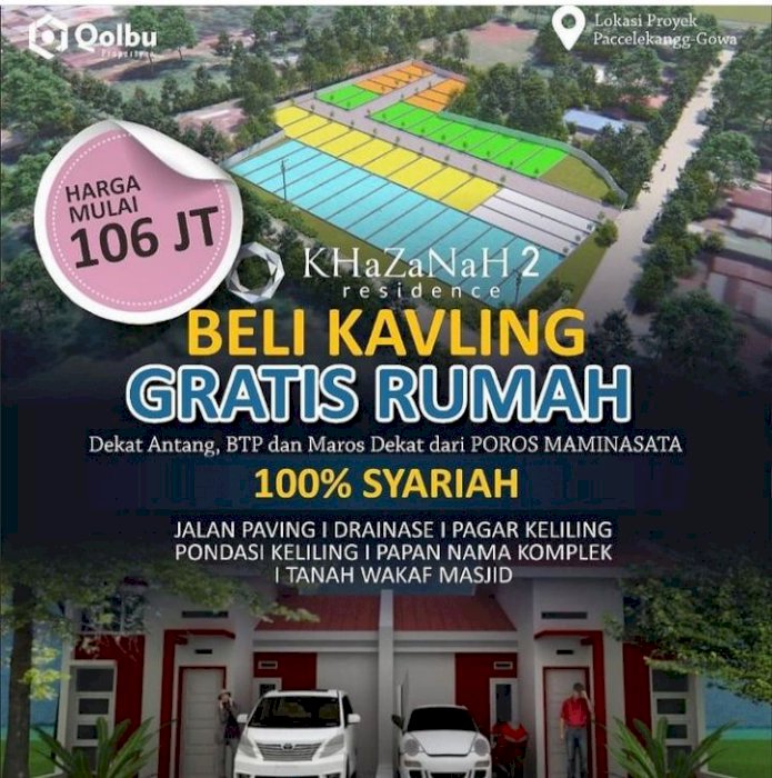 KAVLING GRATIS DI BANGUNKAN RUMAH