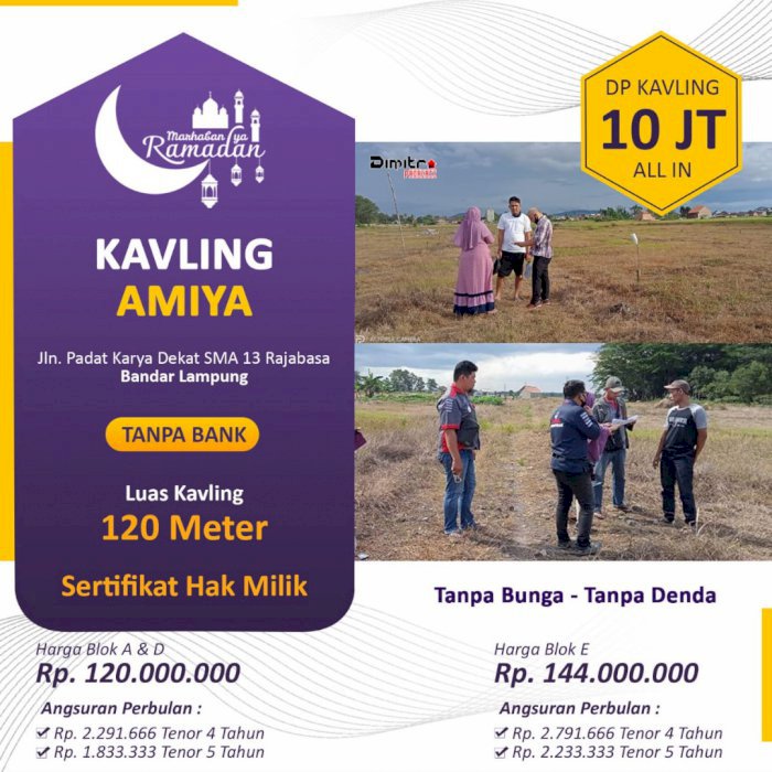 Tanah viral di rajabasa ,turun harga harga