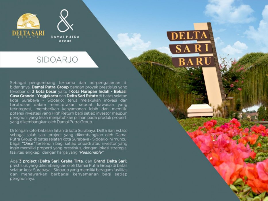 NEW CLUSTER!! GRAND DELTASARI OPEN NUP 5JT WARU SIDOARJO