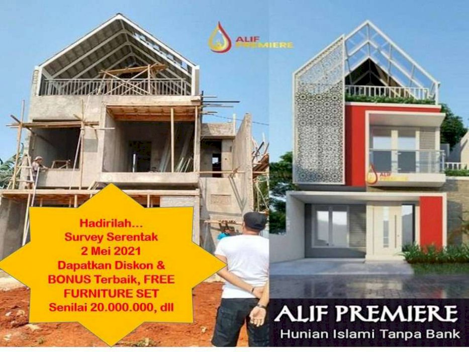 KPR TANPA BANK RUMAH 3 LANTAI HARGA 2 LANTAI PONDOK GEDE KOTA BEKASI