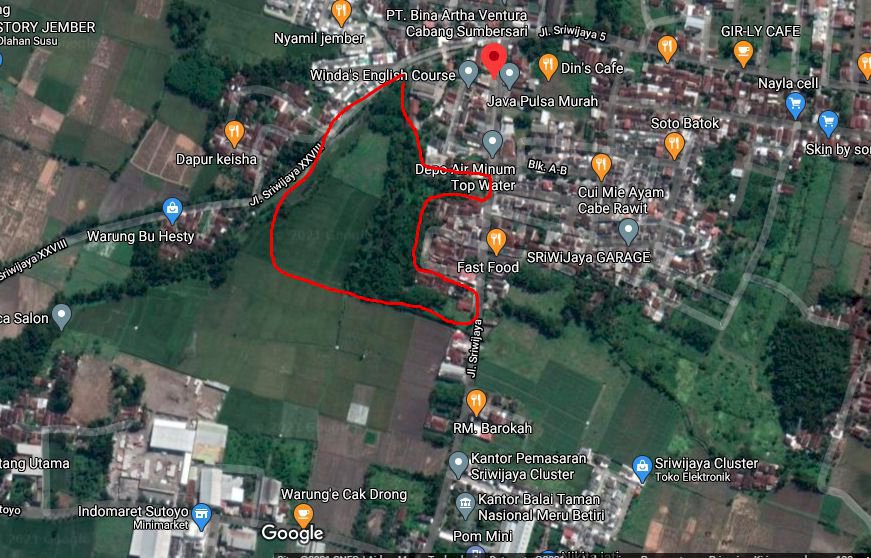 [KOTA JEMBER][400an/mtr] JUAL TANAH MURAH sangat COCOK perumahan