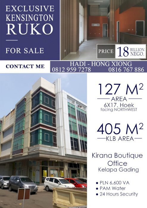 Ruko Kensington, Kelapa Gading