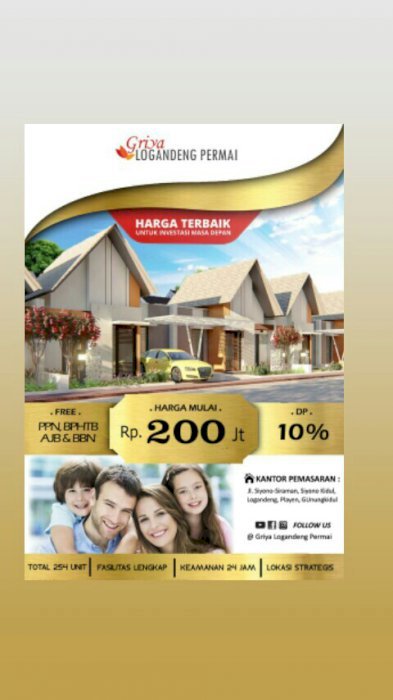 Perumahan elit simpel di kota wonosari gunungkidul