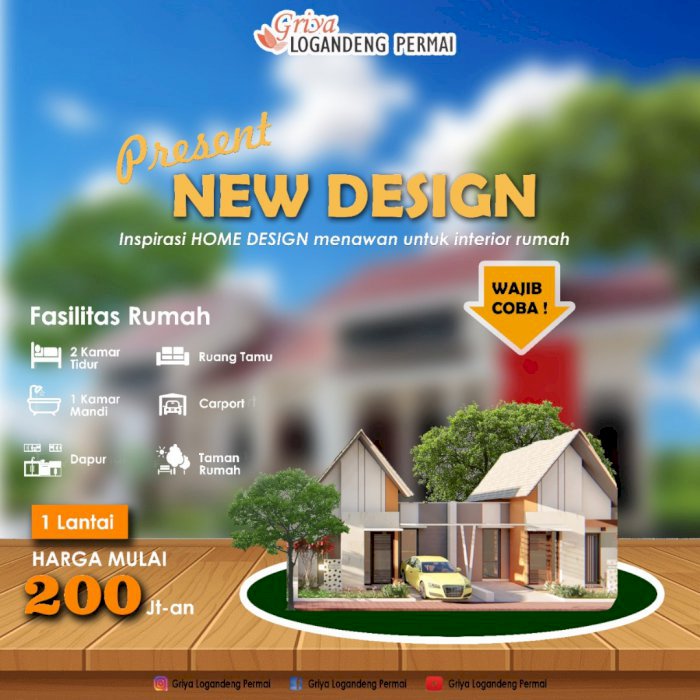 Rumah Strategis di Kawasan Pariwisata Wonosari Gunungkidul