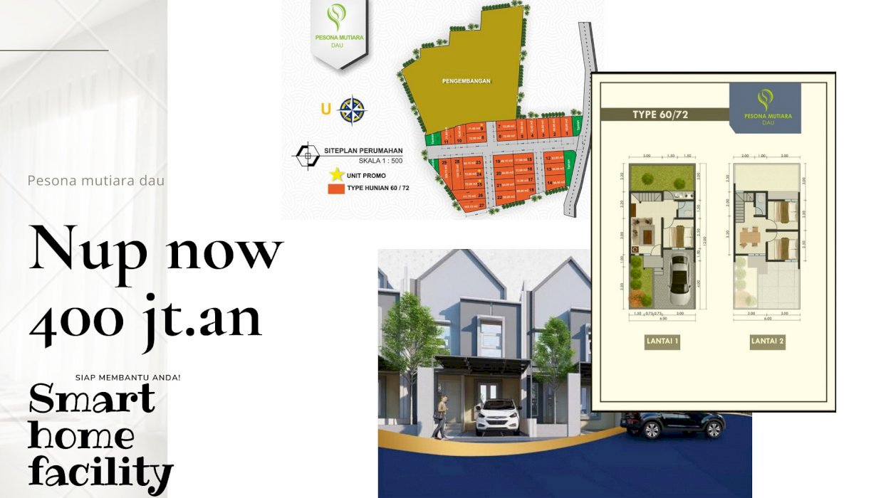 Rumah 2 lantai siap bangun