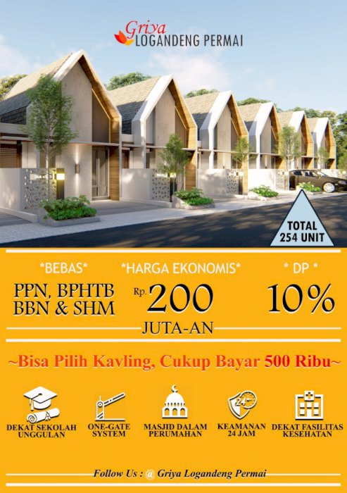 Perumahan strategis dalam kota wonosari gunungkidul