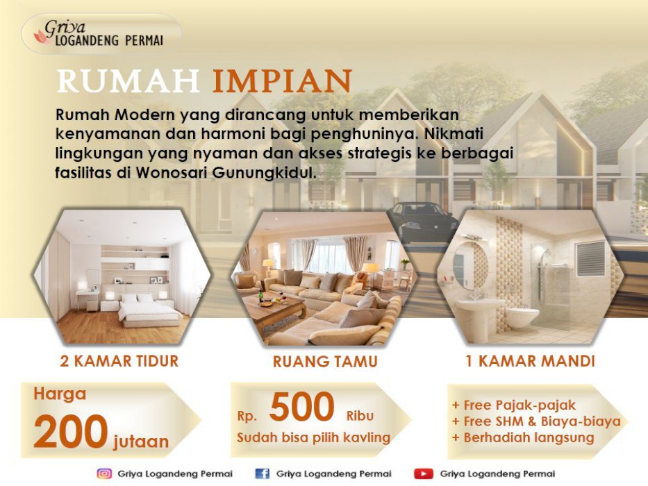 Rumah dekat alun2 wonosari gunungkidul