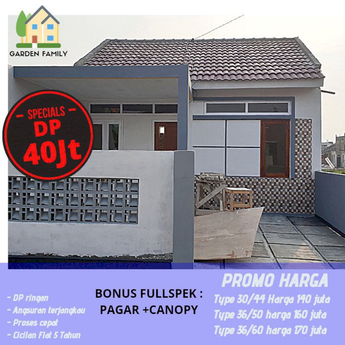 Rumah Bukan Subsidi Harga 140jt 1 unit 30mnt dr Bandung