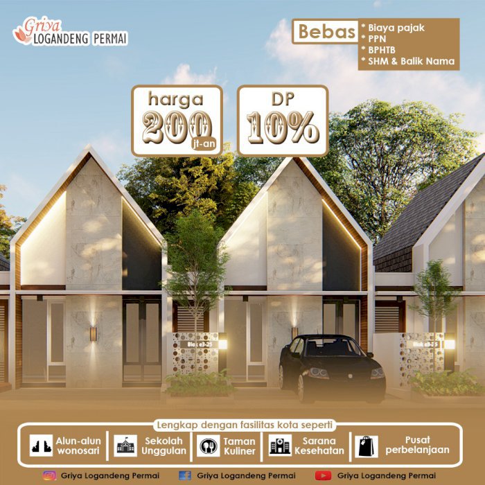 Rumah strategis ekonomis dekat RSUd wonosari Gunungkidul