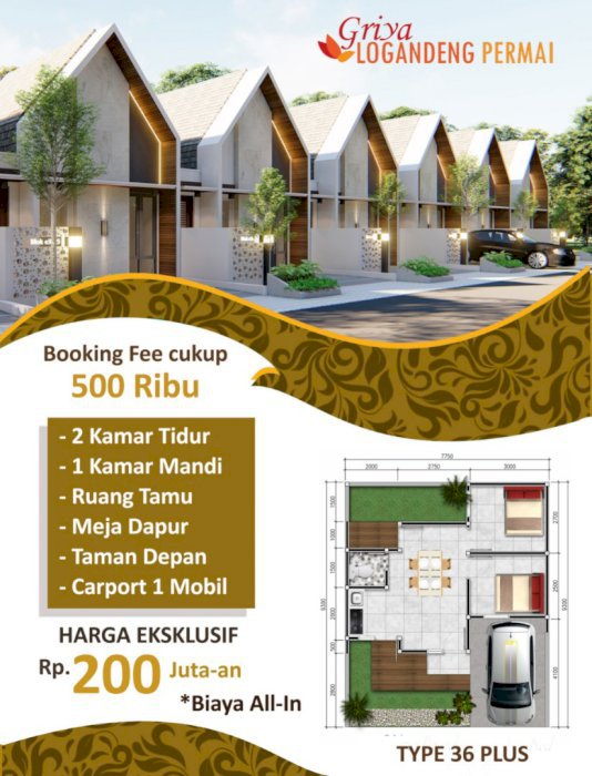 Perumahan idaman dekat kantor pajak wonosari Gunungkidul