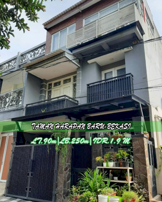 RUMAH CANTIK ASRI DI TAMAN HARAPAN BARU ,HARAPAN INDAH BEKASI