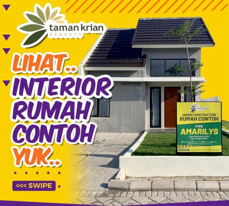 TAMAN KRIAN REGENCY PUSAT KOTA KRIAN (HARGA PERDANA) SIDOARJO