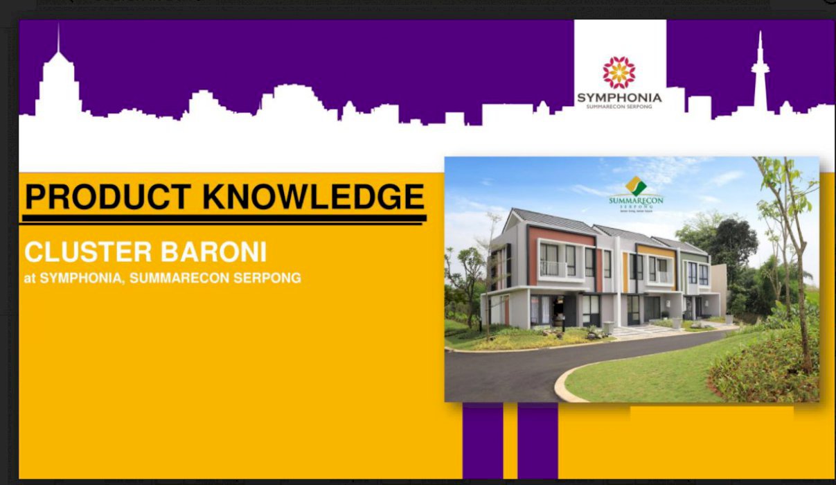 Rumah Cantik 2 Lantai Baroni di Sumarecon Serpong