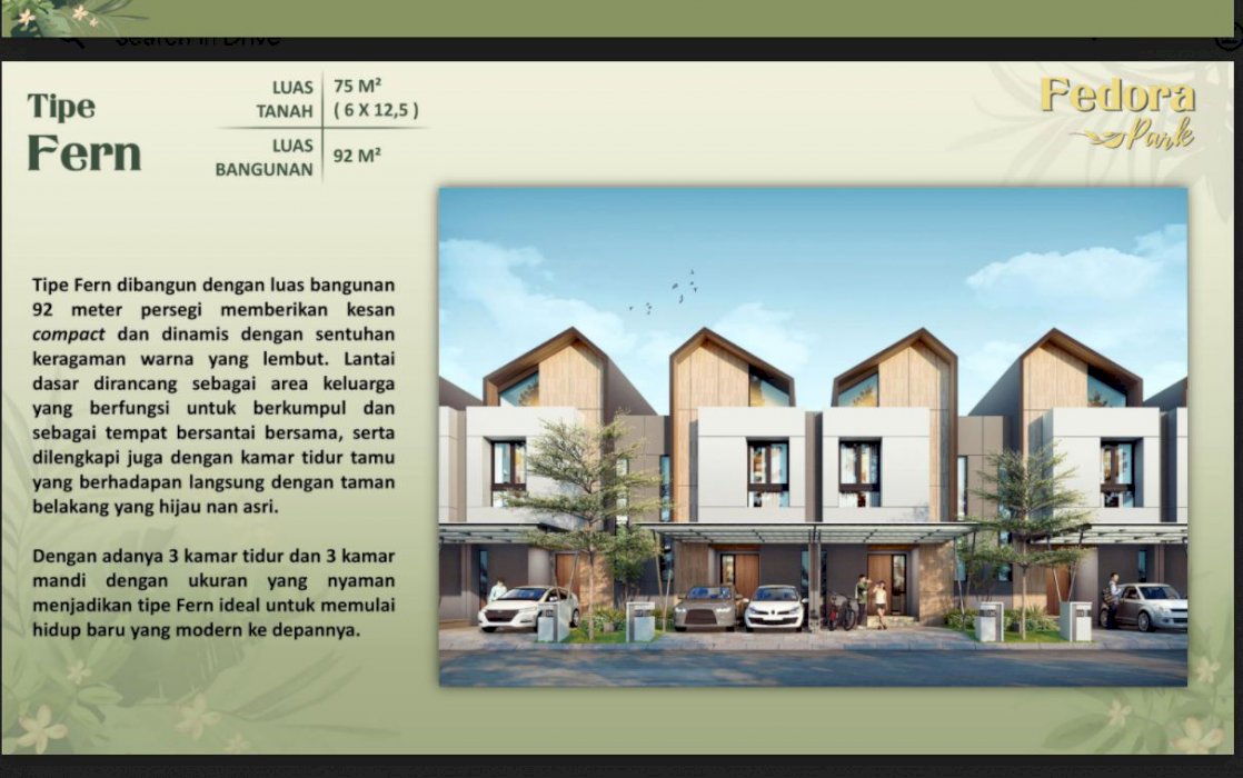 Rumah 2 Lantai Fedora Park by Alam Sutera di Suvarna Sutera