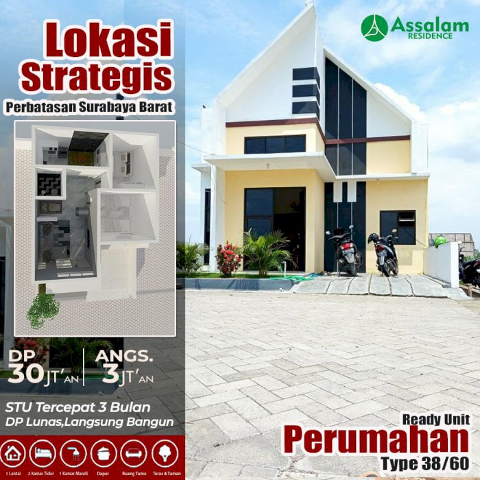 Rumah dekat Surabaya barat