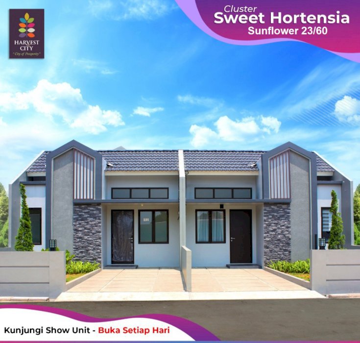 Harvest City sweet hortensia DP terjangkau angsuran 2 jtan