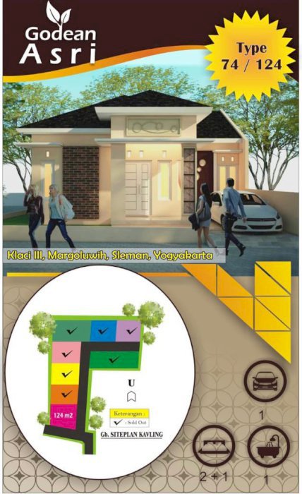 Rumah murah siap huni dan bisa KPR di Godean Asri