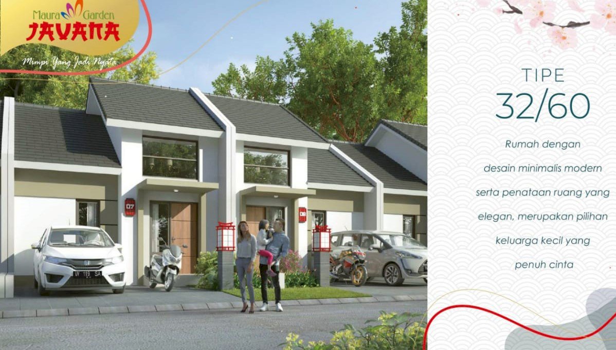 RUMAH  MAURA JAVANA Type 32/60 (6x10) UTJ 5 JUTA  300 JUTA AN GRESIK
