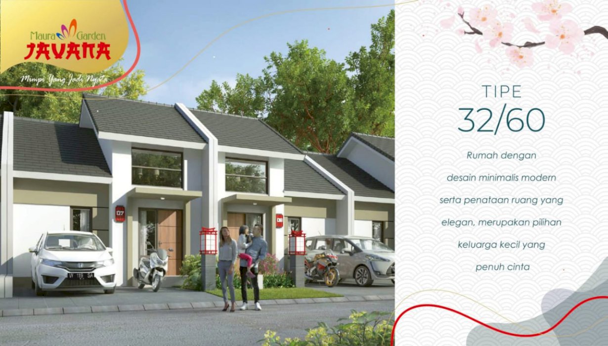 RUMAH  MAURA JAVANA Type 36/66 (6x11) 300 JUTA AN GRESIK