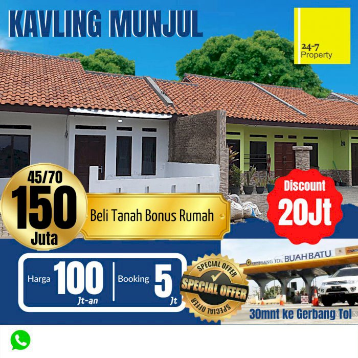 Cepetan Beli Rumah Murah, Unit terbatas, Bbs Banjir, 30mnt dr tol&bdg