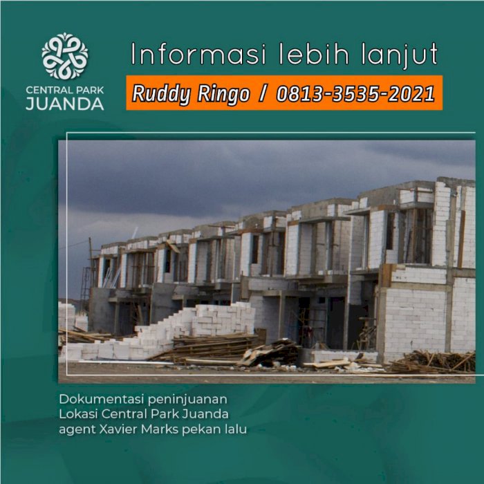 Jual Rugi Rumah Central Park Juanda (Dekat MCD Juanda) Sidoarjo