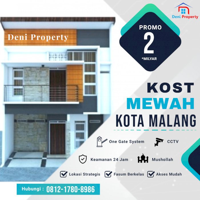 Rumah Kost Strategis Dekat UB UIN UNISMA UNMUH Kedokteran