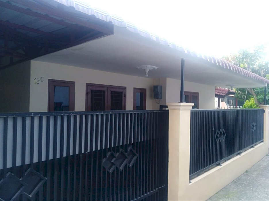 Rumah di Jalan gaperta ujung, tidak jauh dari simpang jalan asrama pondok kelapa