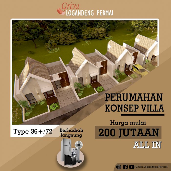 Perumahan dekat jalan raya kota wonosari