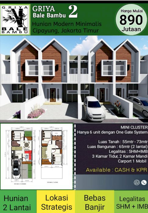 Rumah murah di cipayung mandor hasan jakarta timur