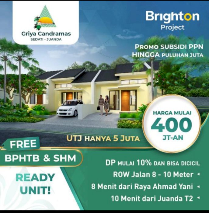 Rumah Lokasi Strategis Nol Jalan Raya, dekat Bandara Juanda