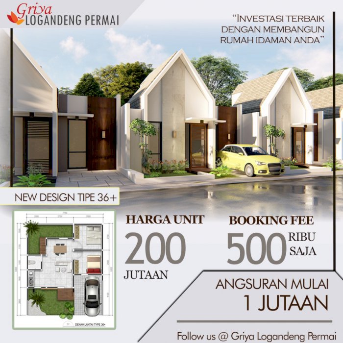 Rumah mewah ekonomis dekat heha skyview