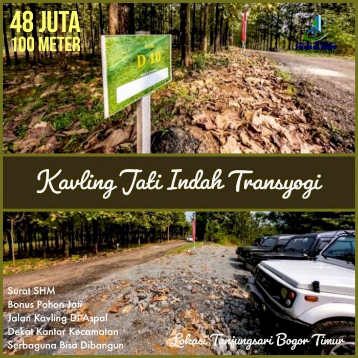TANAH MURAH DIJUAL CEPAT DEKAT JALAN TRANSYOGI