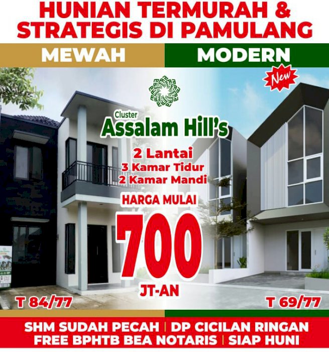 Di Jual Rumah Murah 2 Lantai Di Pamulang, Tangerang Selatan