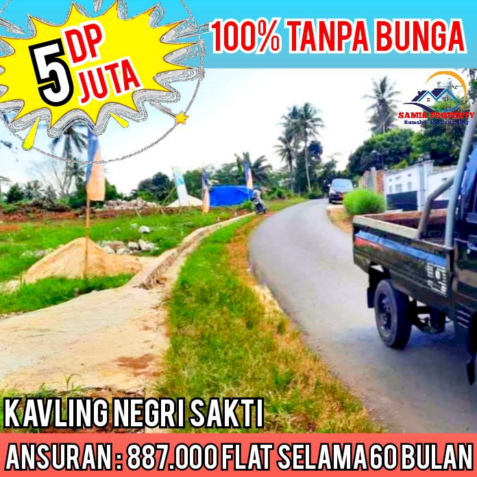 Tanah kavling murah negri sakti pesawaran