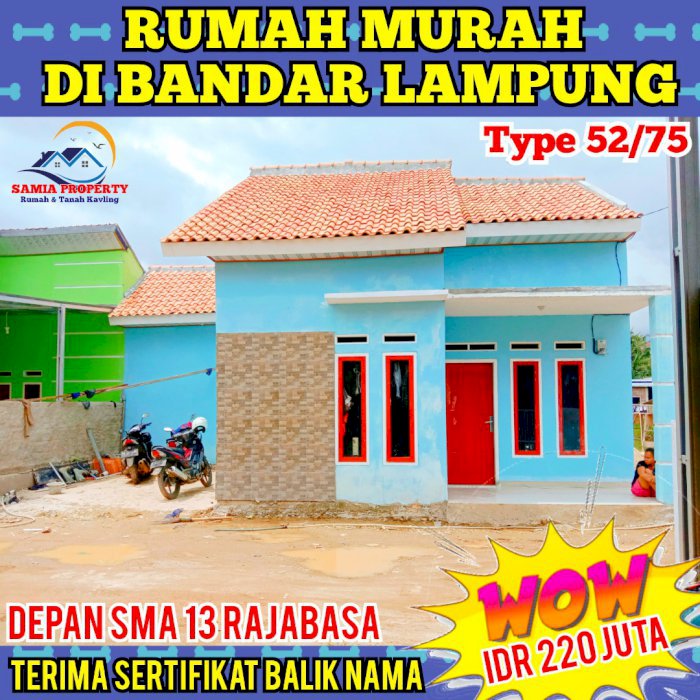 Rumah murah siap huni bandar lampung