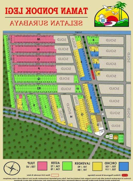 RUMAH TAMAN PONDOK LEGI (Dekat Bungurasih) SIDOARJO 535 juta