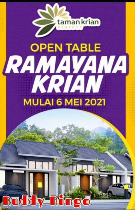 Rumah Taman Krian Harga 300 Juataan dengan Dp 10% Sidoarjo