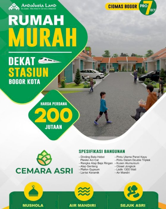 Rumah Dekat Stasiun Bogor Kota