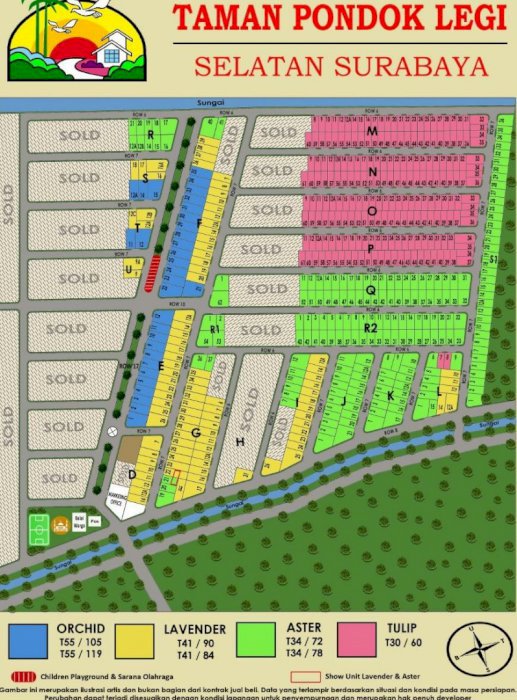  Dijual Perumahan Taman Pondok Legi Type Lt 72 / Lb 40 Sidoarjo