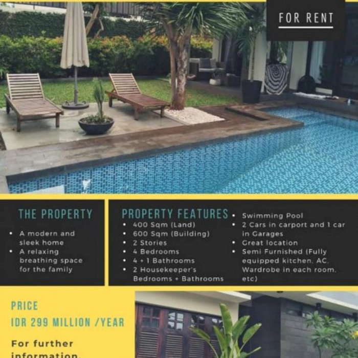 RUMAH DI SEWA DI KEMANG JAK-SEL