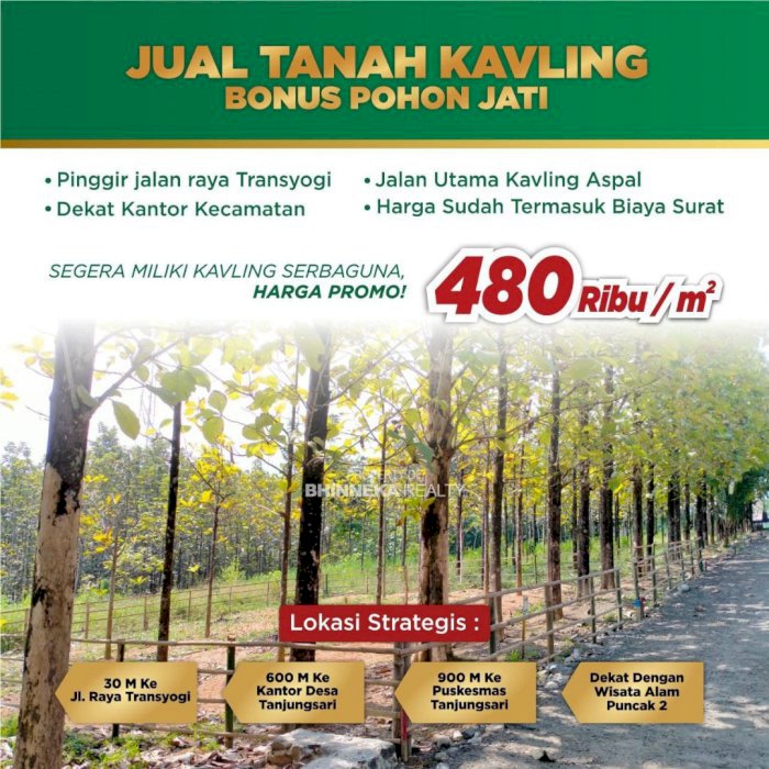 Kavling Jati Emas Indah Pinggir Jalan Transyogi Bogor