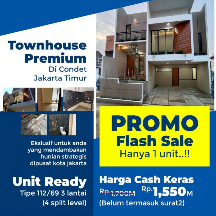  Rumah Minimalis KPR SYARIAH TANPA RIBA di Condet Kramat Jati Jakarta Timur