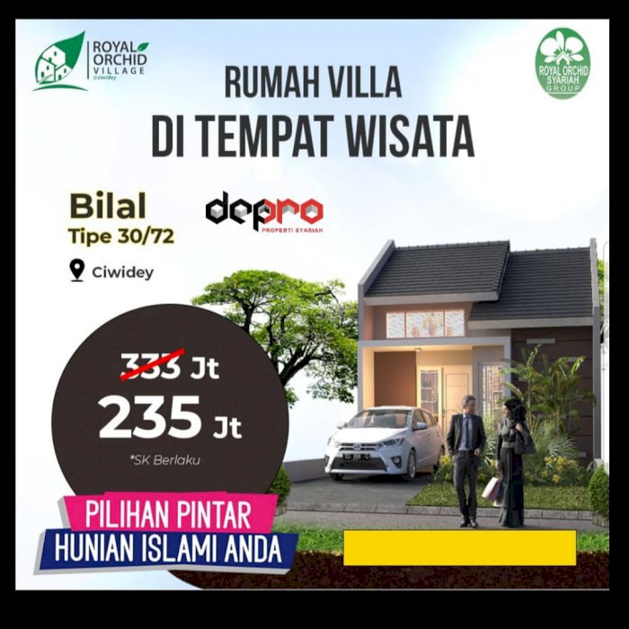 Rumah Villa Syariah di Ciwidey