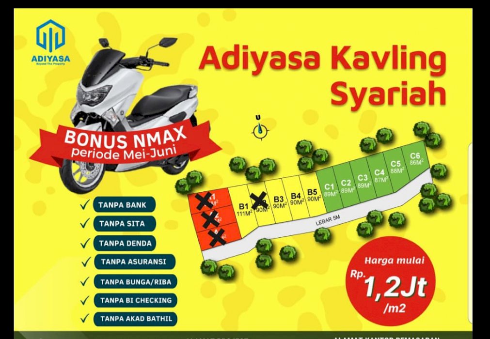 Kavling Syriah Siap Bangun  Adiyasa Ambarwa
