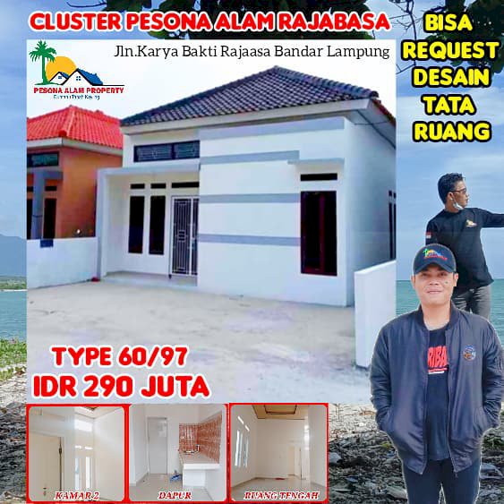 Rumah murah bandar Lampung bisa request desain tata ruang rumah